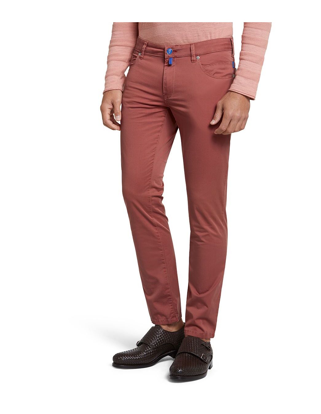 Тканевые брюки Meyer Twill M5 Slim, цвет rost