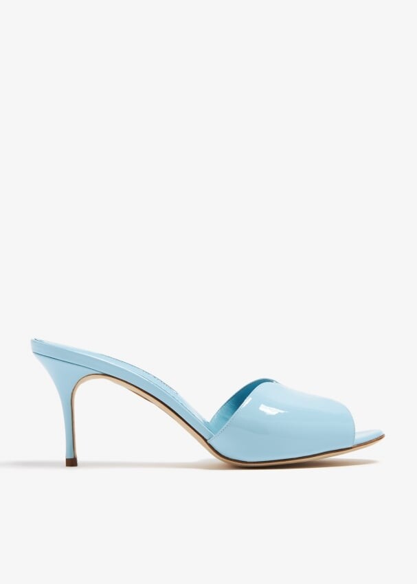 

Мюли Manolo Blahnik Horamu Patent, синий