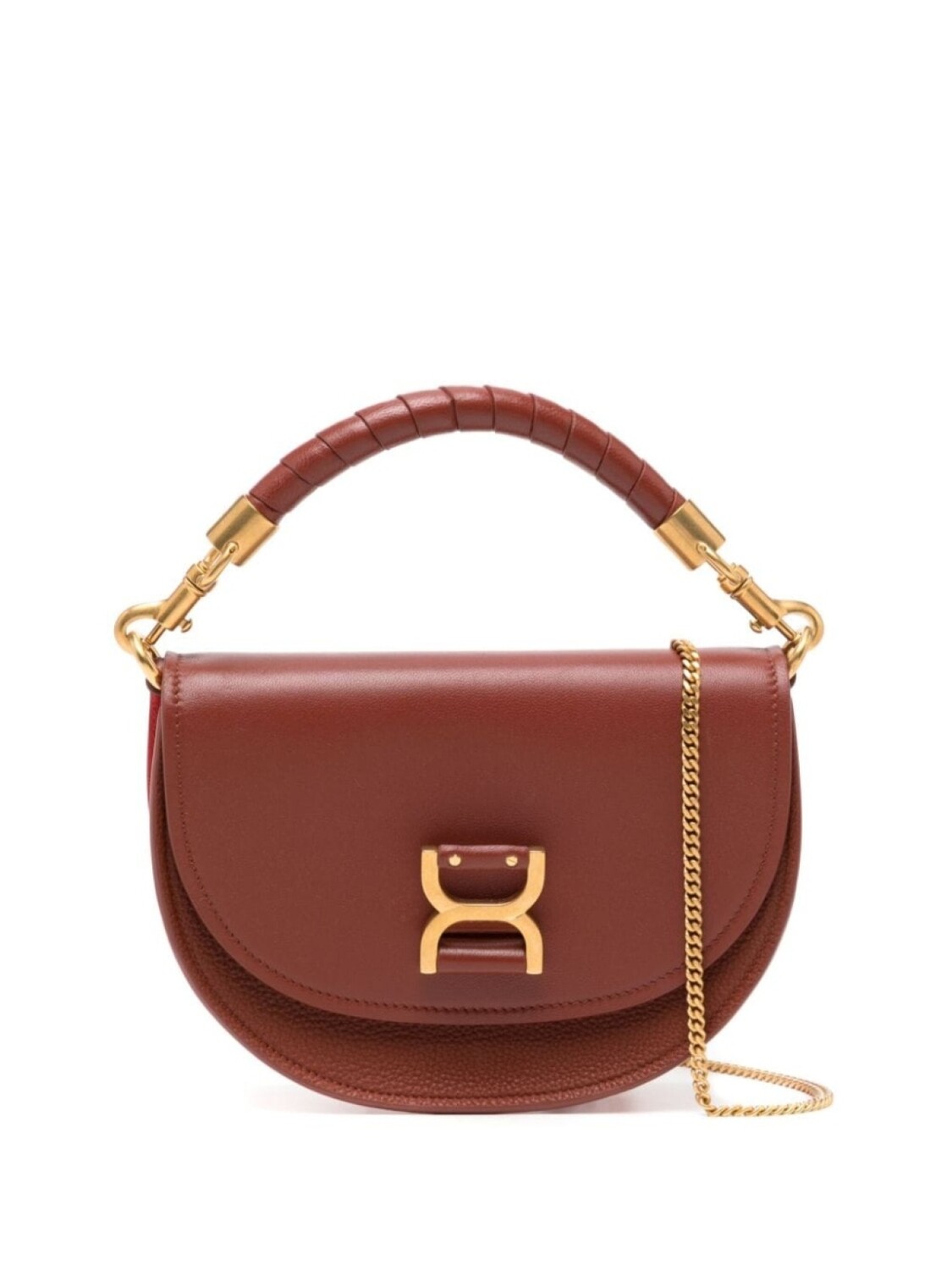 

Chloé сумка через плечо Marcie, коричневый