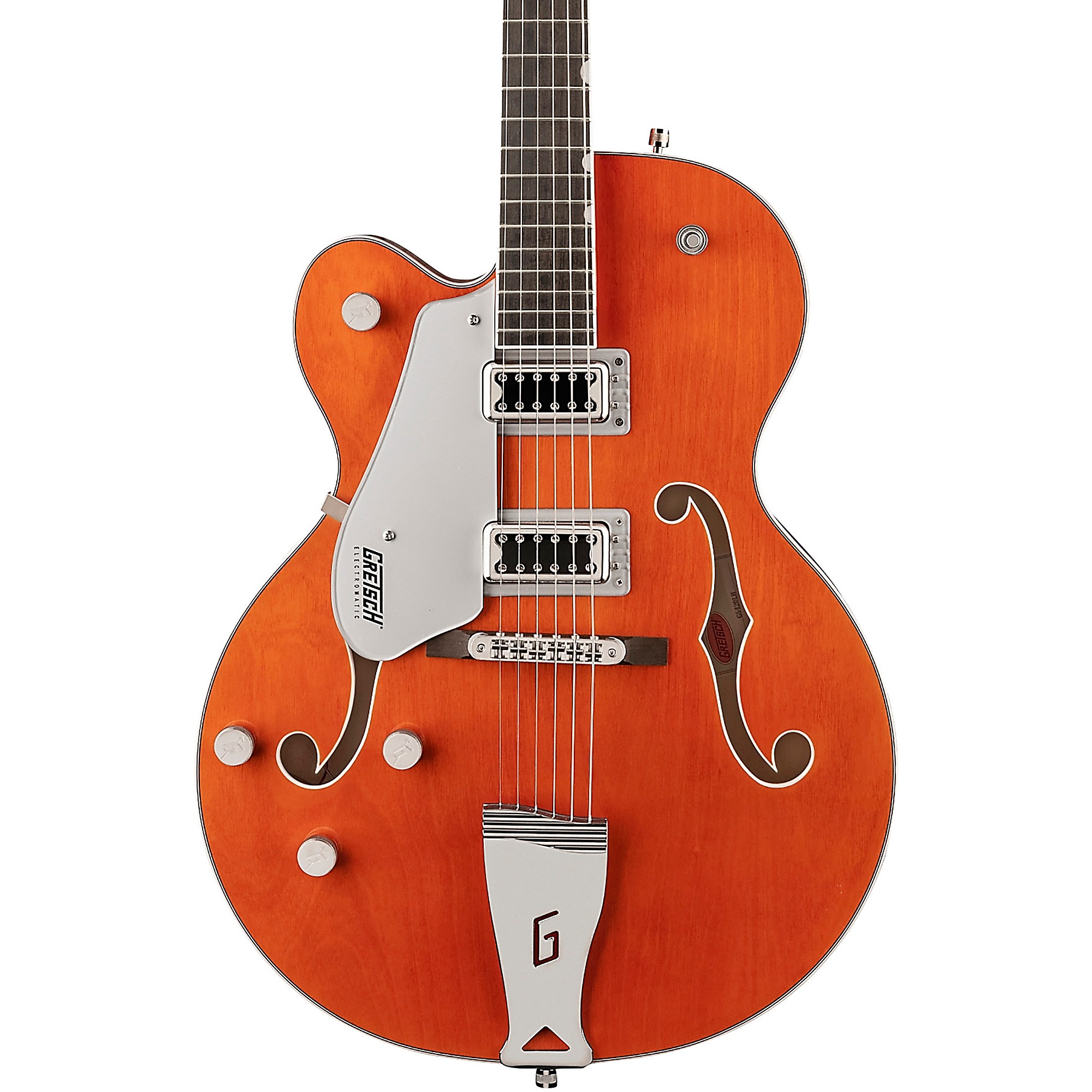 Gretsch Guitars G5420LH Электроматическая классическая полая электрогитара с одинарным вырезом для левой руки, оранжевое пятно