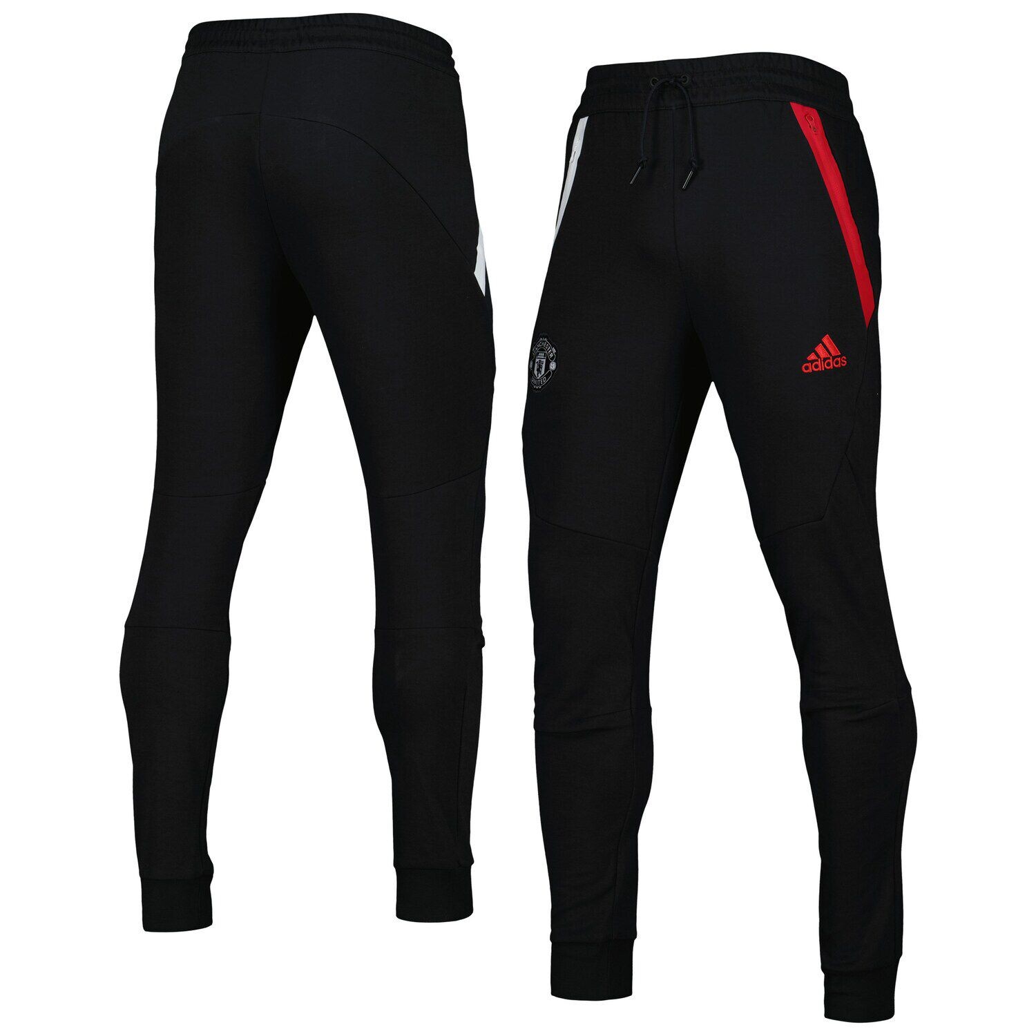 

Мужские черные дорожные брюки Manchester United adidas, Черный