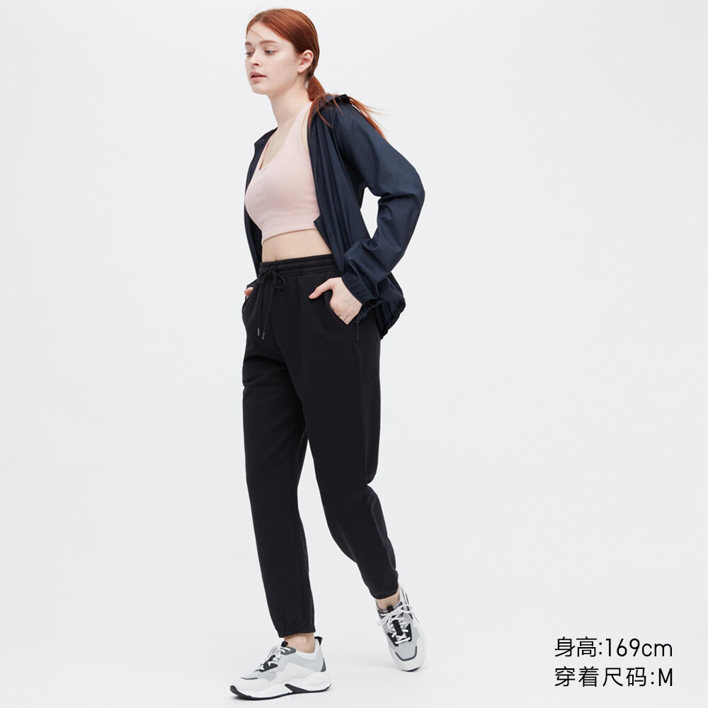

Брюки Uniqlo спортивные свободные прямые, черный