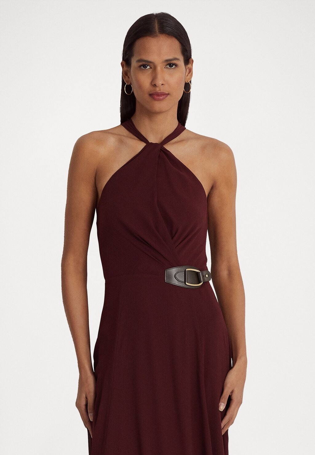 

Одежда для особых случаев CLODA SLEEVELESS GOWN Lauren Ralph Lauren, бордо