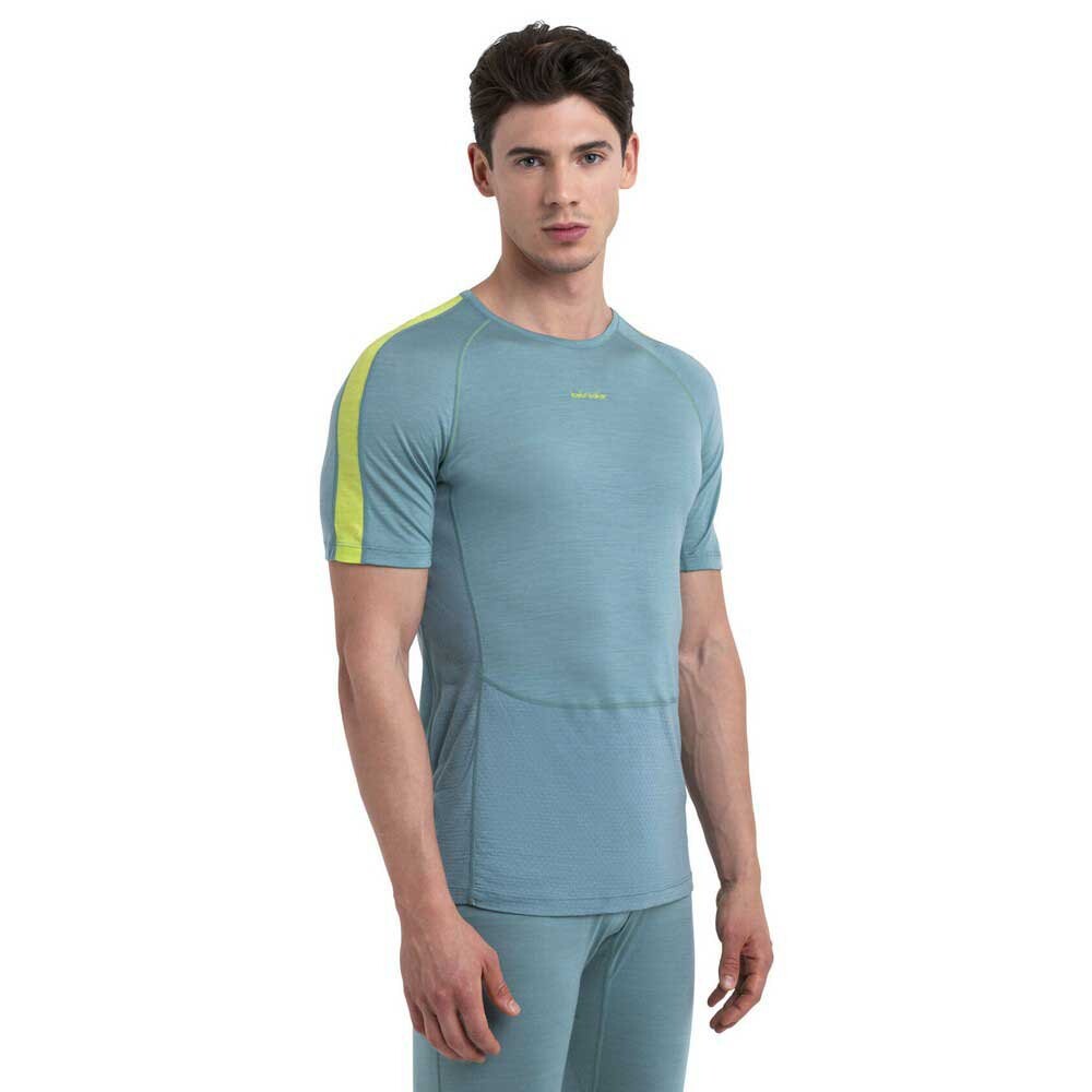

Базовый слой Icebreaker Merino 125 ZoneKnit Crew Short, синий