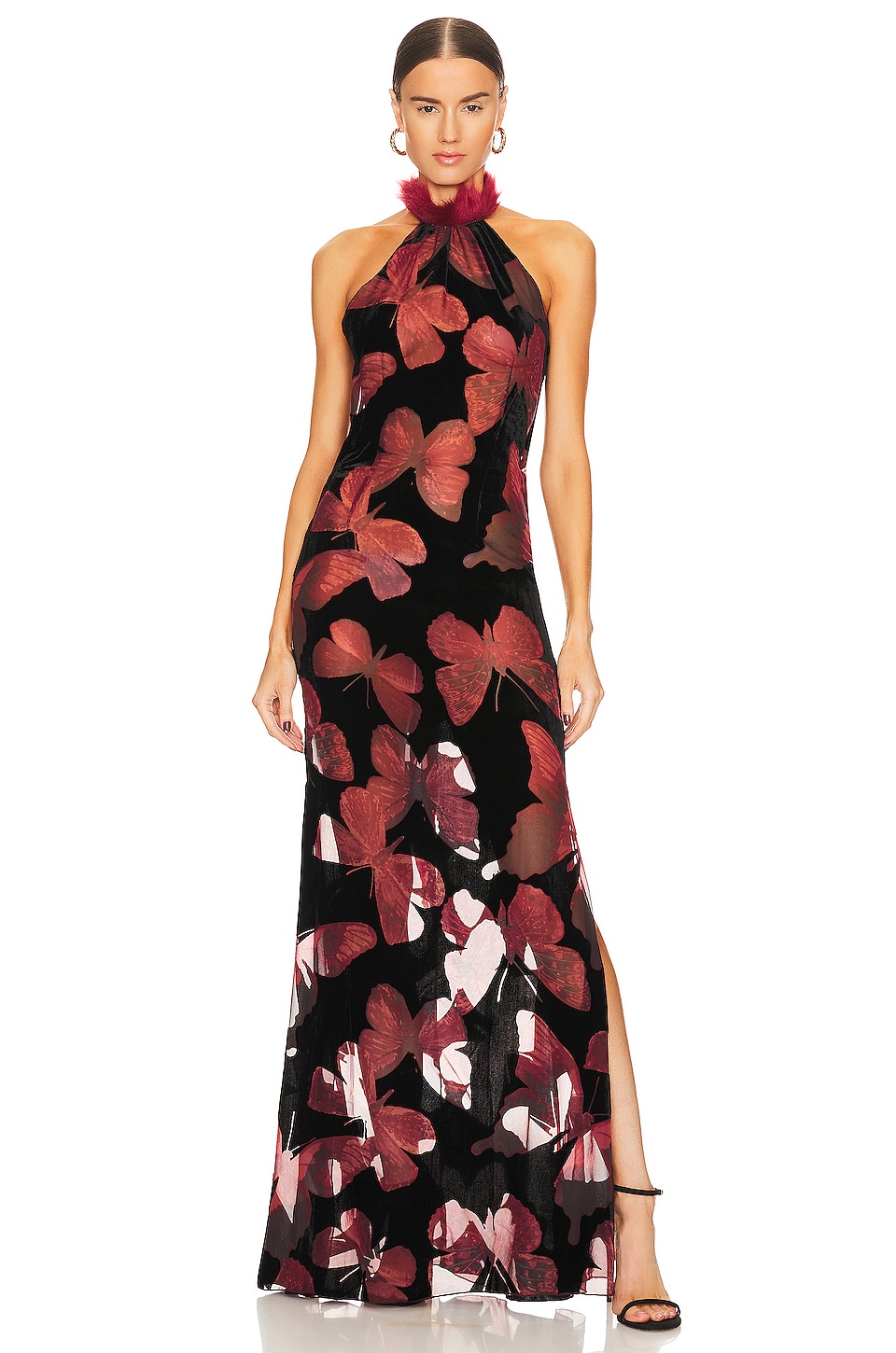 цена Платье Kim Shui Butterfly Velvet Gown, цвет Multi