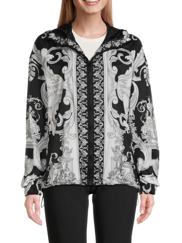 

Толстовка на молнии в стиле барокко Versace, цвет Black White