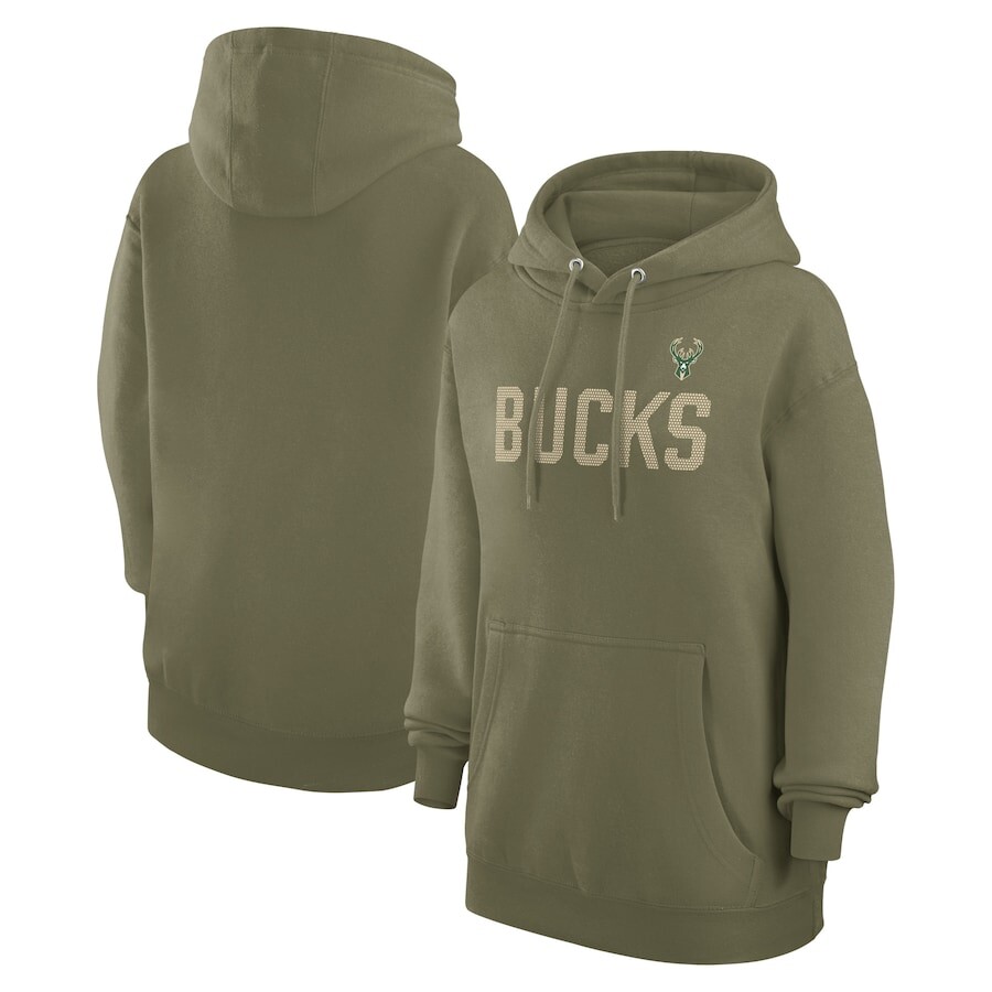 

Пуловер с капюшоном G-III 4Her by Carl Banks Milwaukee Bucks, зеленый