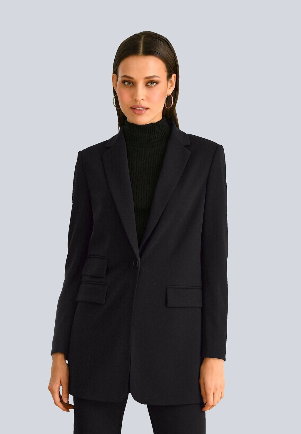 

Короткое пальто Alba Moda, черный