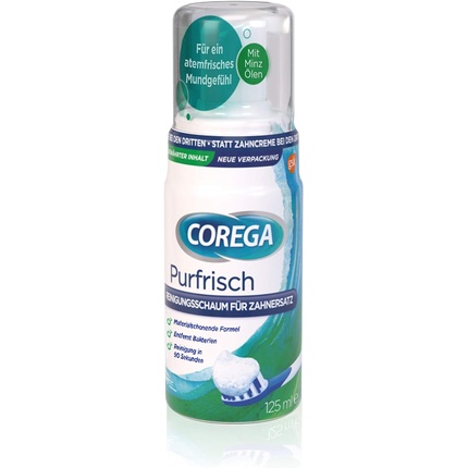 Чистящая пена Purfrisch для съемных протезов/вставных зубов 125 мл, Corega