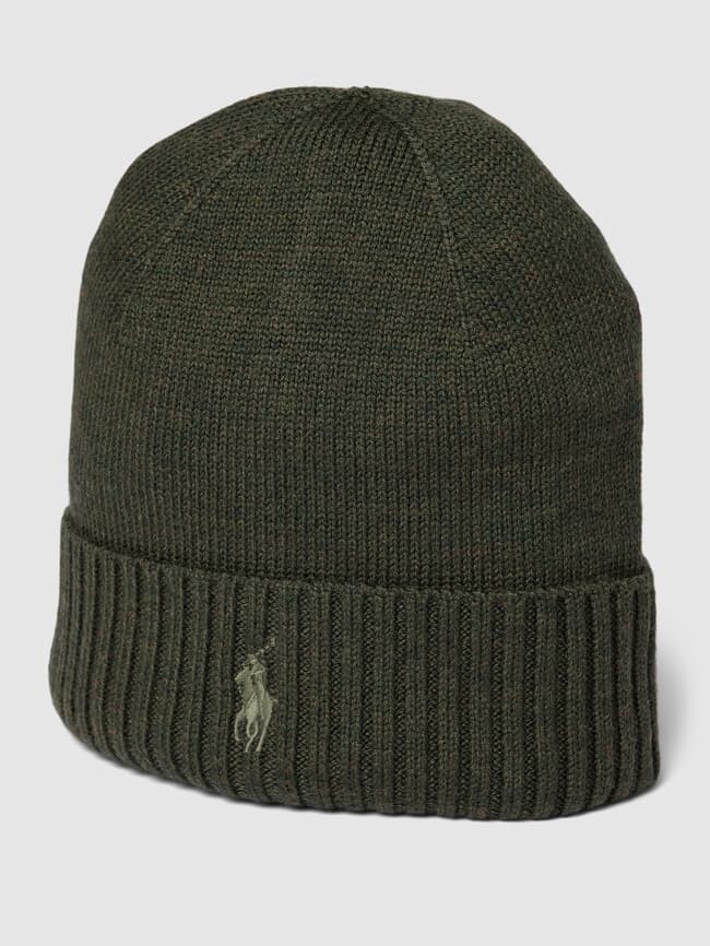 

Шапка с пришитой этикеткой Polo Ralph Lauren, оливково-зеленый