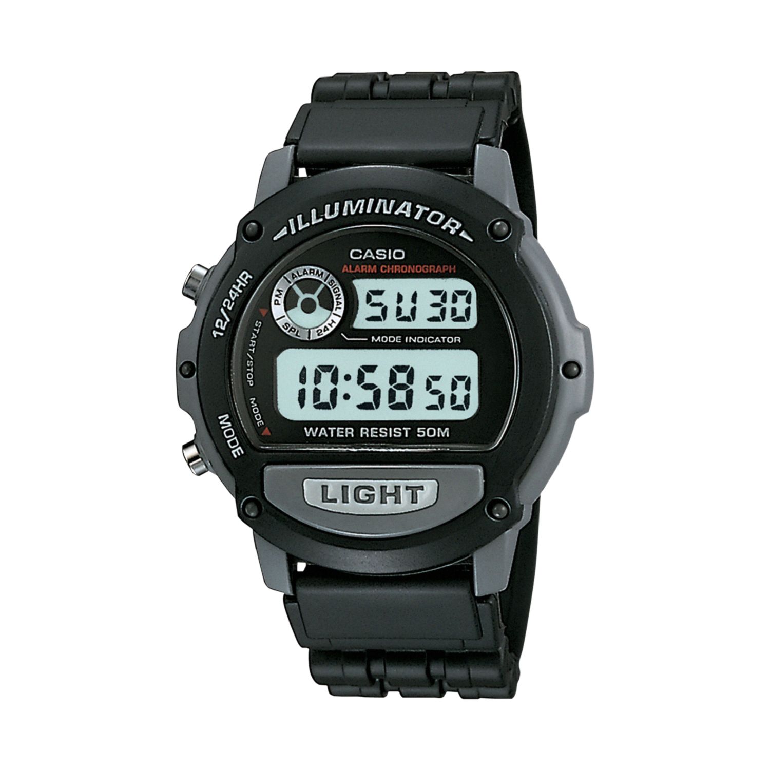 Мужские спортивные цифровые часы Casio с хронографом — W87H-1V CITIZEN DRIVE цена и фото