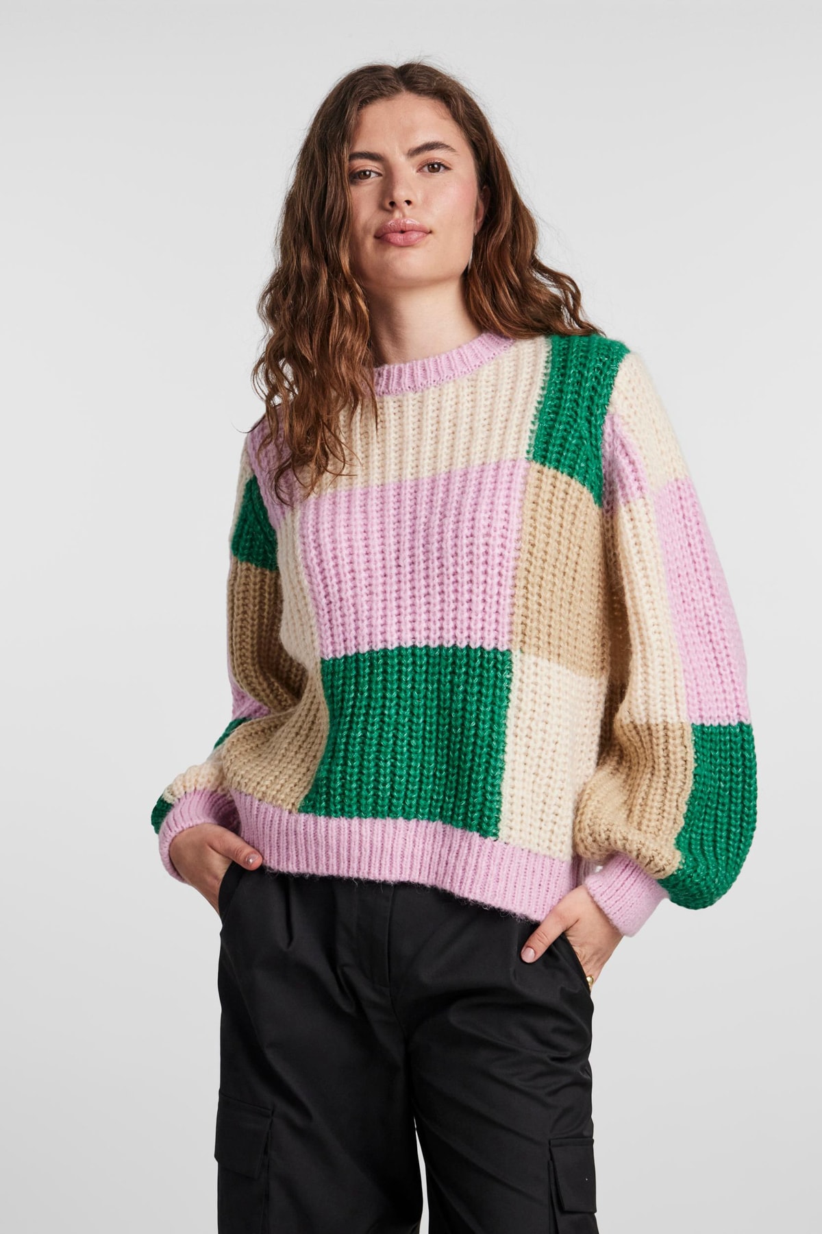 Свитер - Зеленый - Oversize Y.A.S. свитер размер oversize зеленый