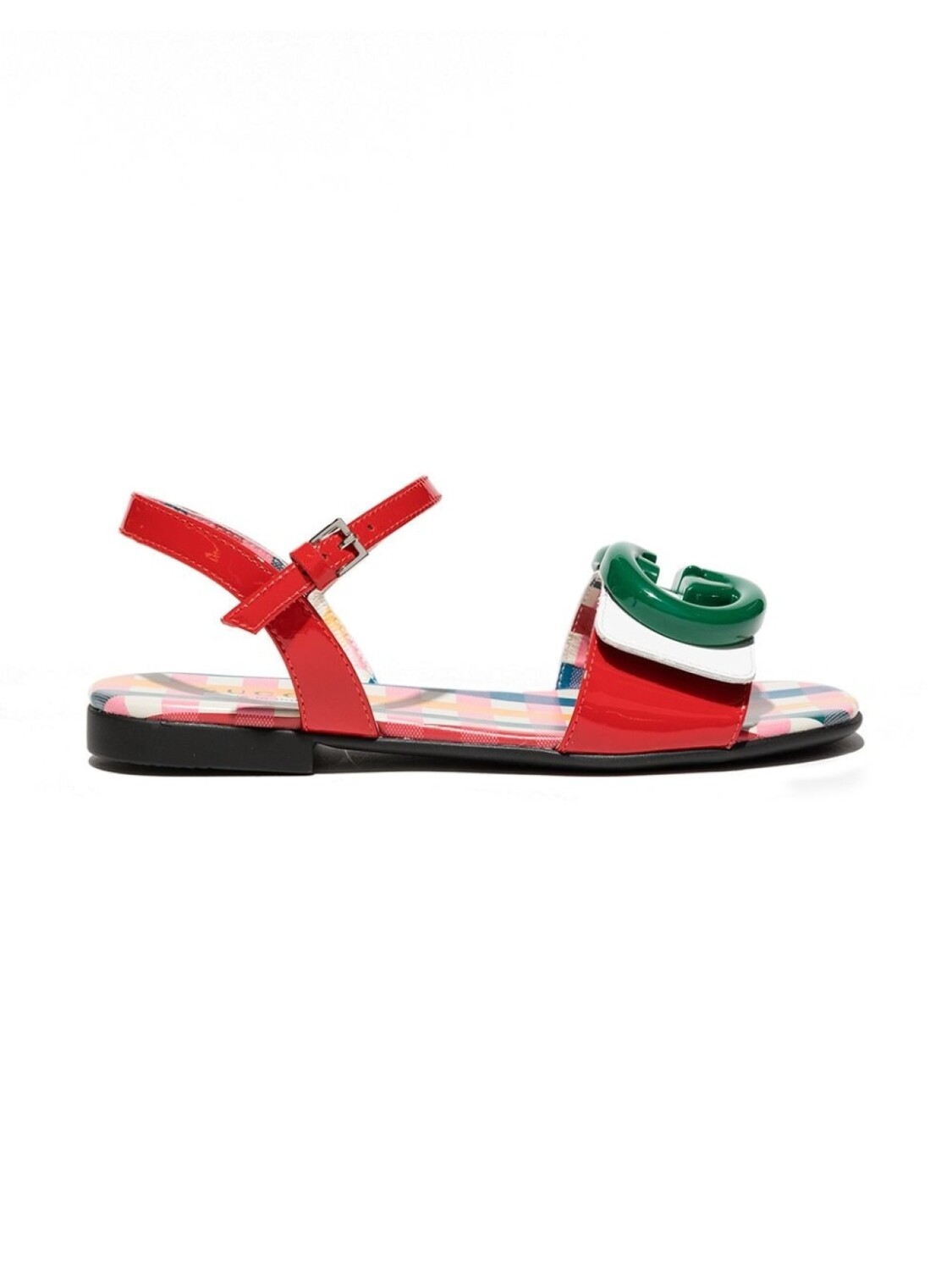 

Gucci Kids сандалии с логотипом Interlocking G, красный