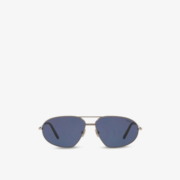 

Ft0771 63 солнцезащитные очки bradford в металлической оправе-пилоте Tom Ford, серый