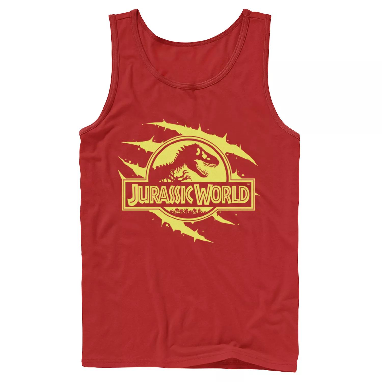 

Мужская майка с графическим логотипом Jurassic World Neon Slash T-Rex Fossil Logo Licensed Character