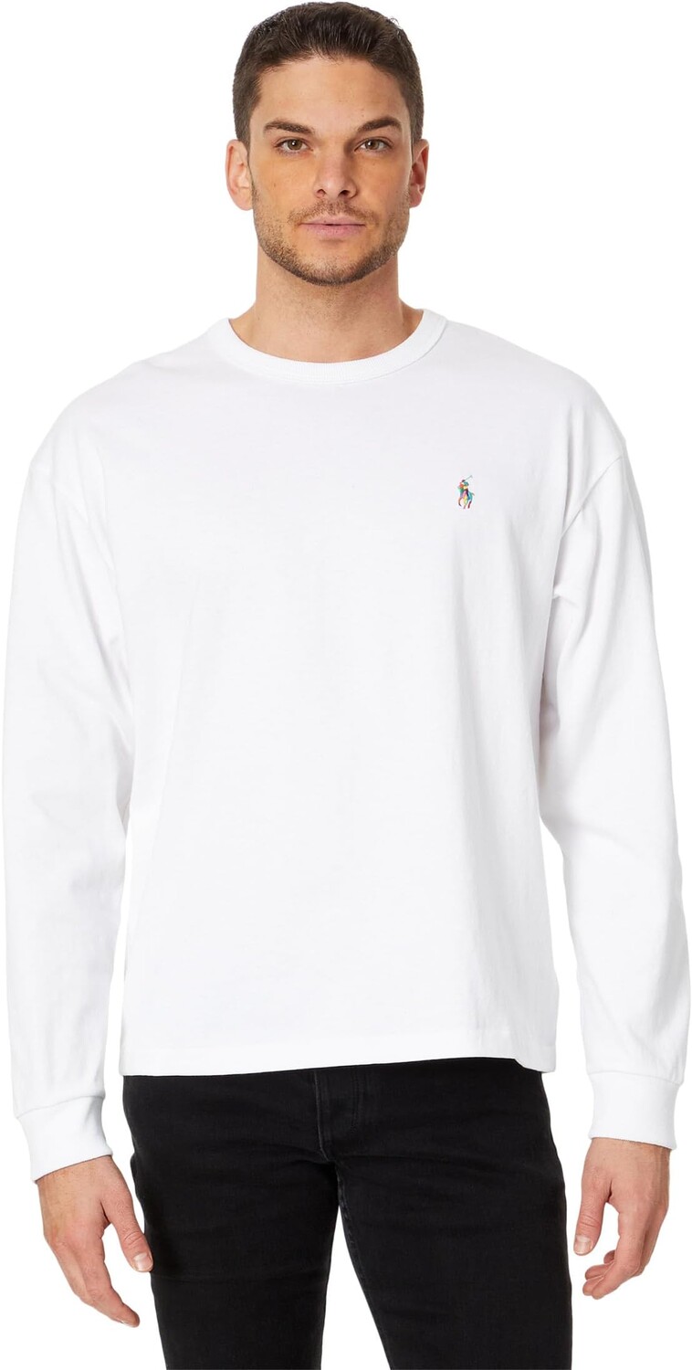 

Футболка свободного кроя из джерси Big Pony Polo Ralph Lauren, белый