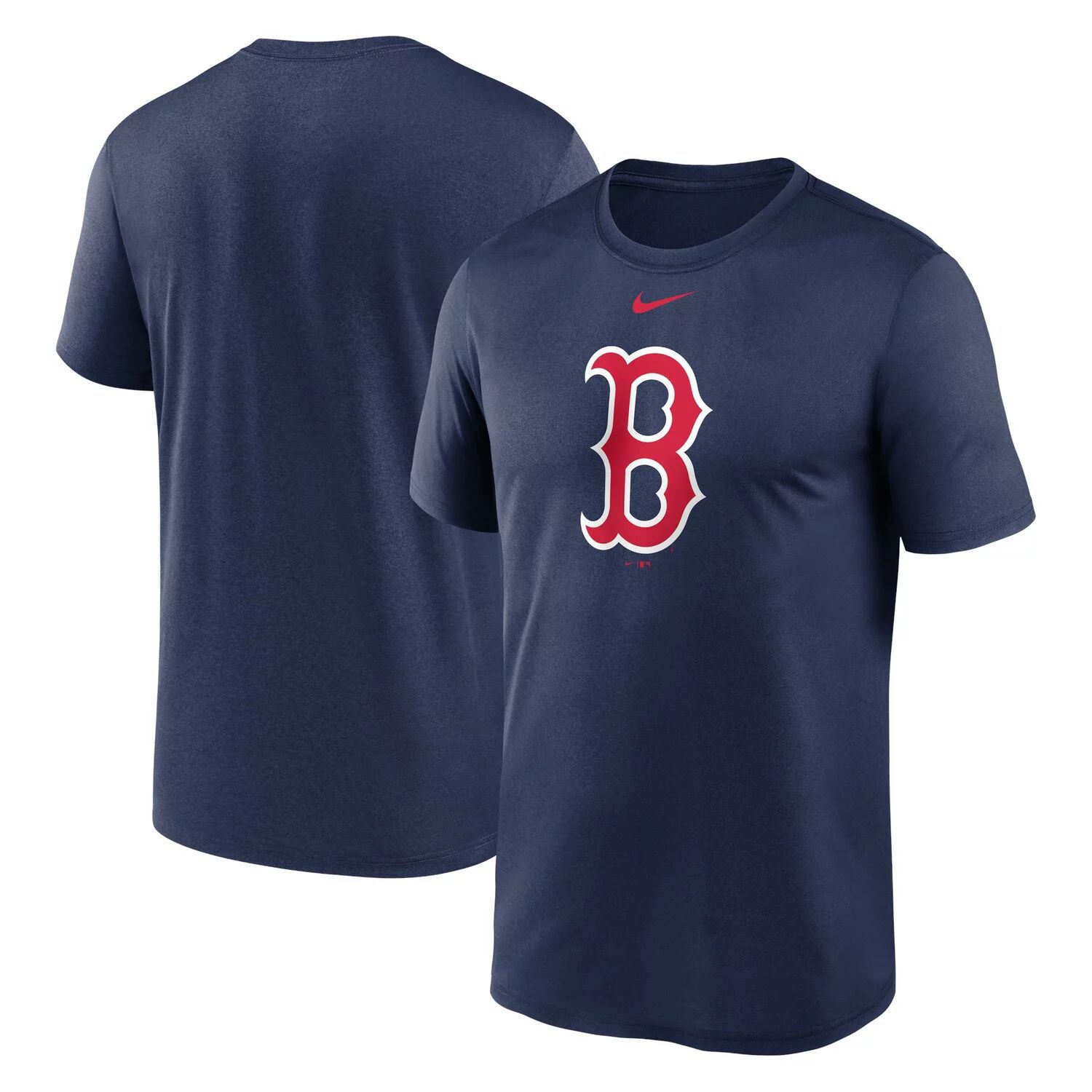 Мужская темно-синяя футболка с логотипом Boston Red Sox New Legend Nike