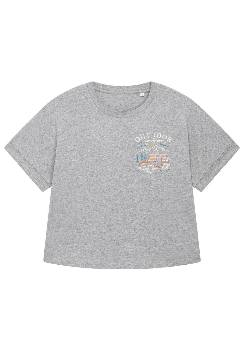 

Футболка с принтом OUTDOOR ADVENTURE Watapparel, цвет heather grey