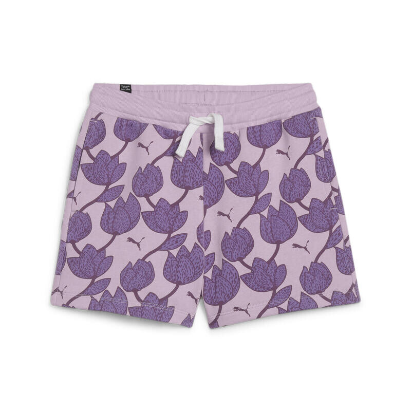 

ESS+ BLOSSOM PUMA Женские шорты Grape Mist Purple