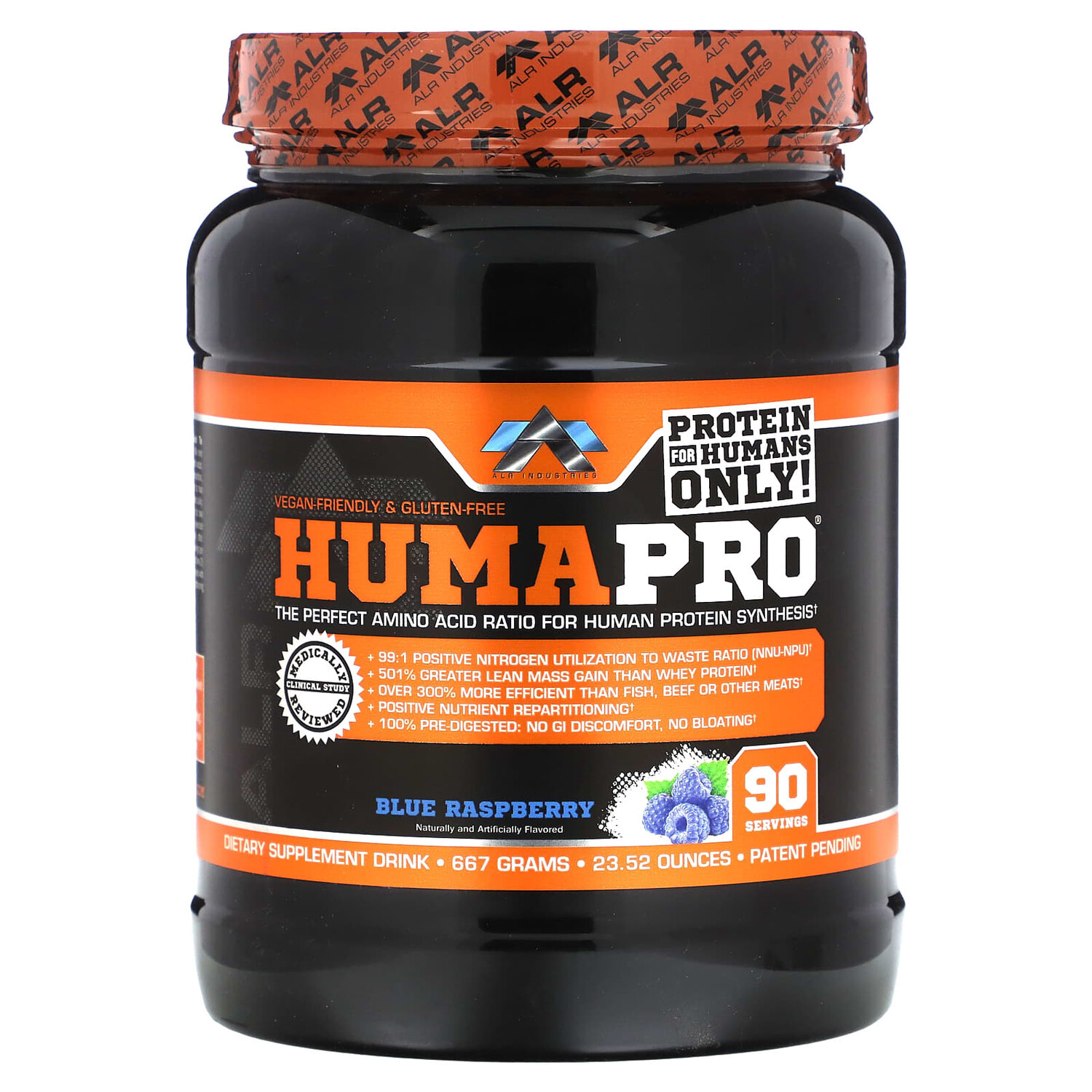 

HumaPro, голубая малина, 667 г (23,52 унции), ALR Industries
