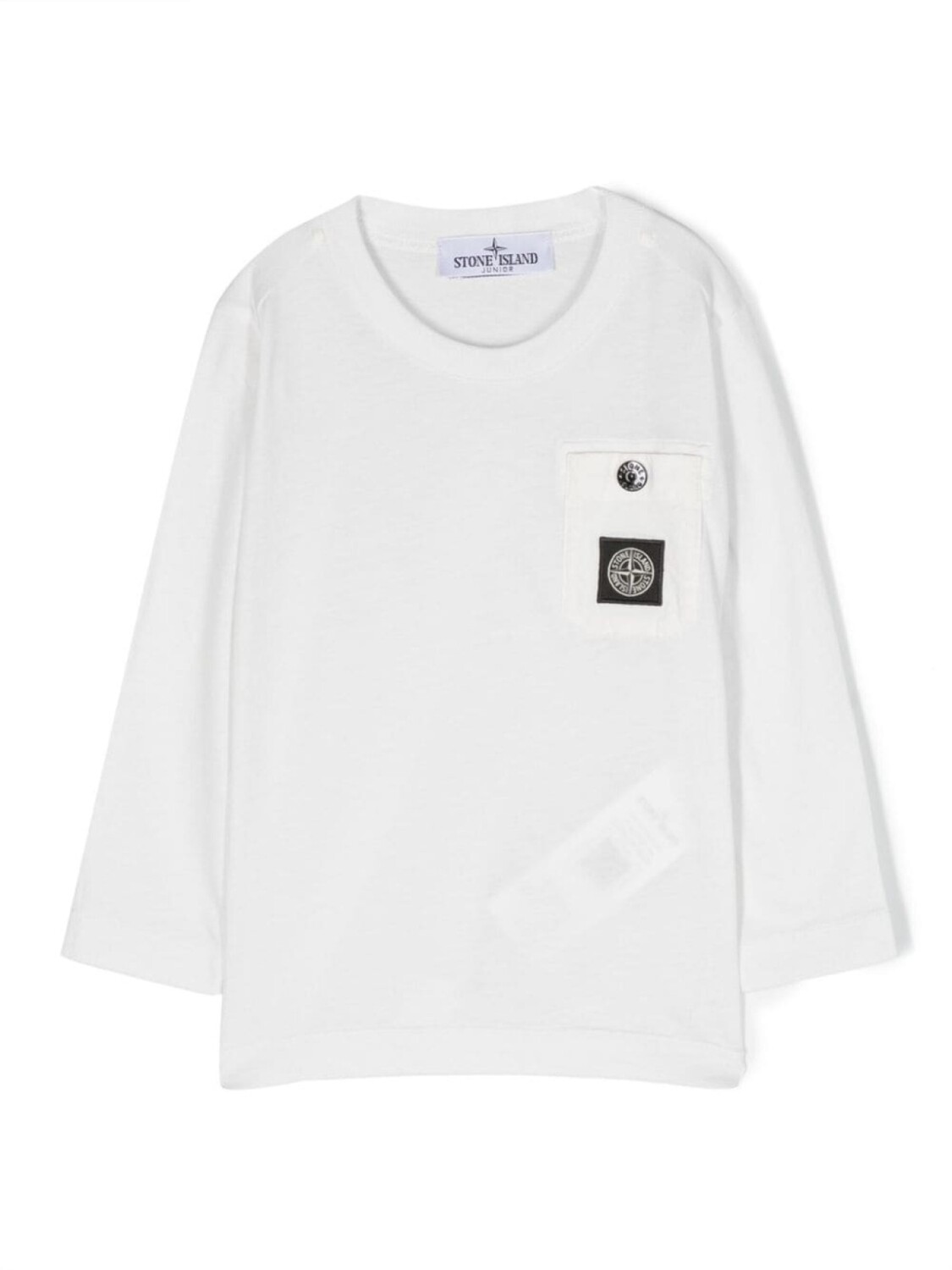 

Stone Island Junior футболка с нашивкой-логотипом, белый