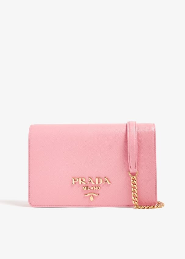 

Сумка Prada Saffiano Leather Mini, розовый