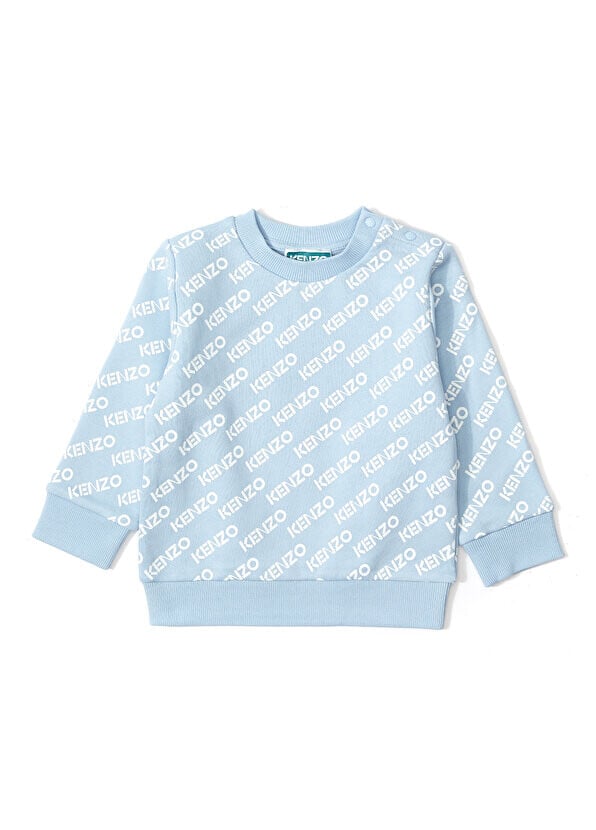 

Синий свитшот для мальчика с логотипом Kenzo