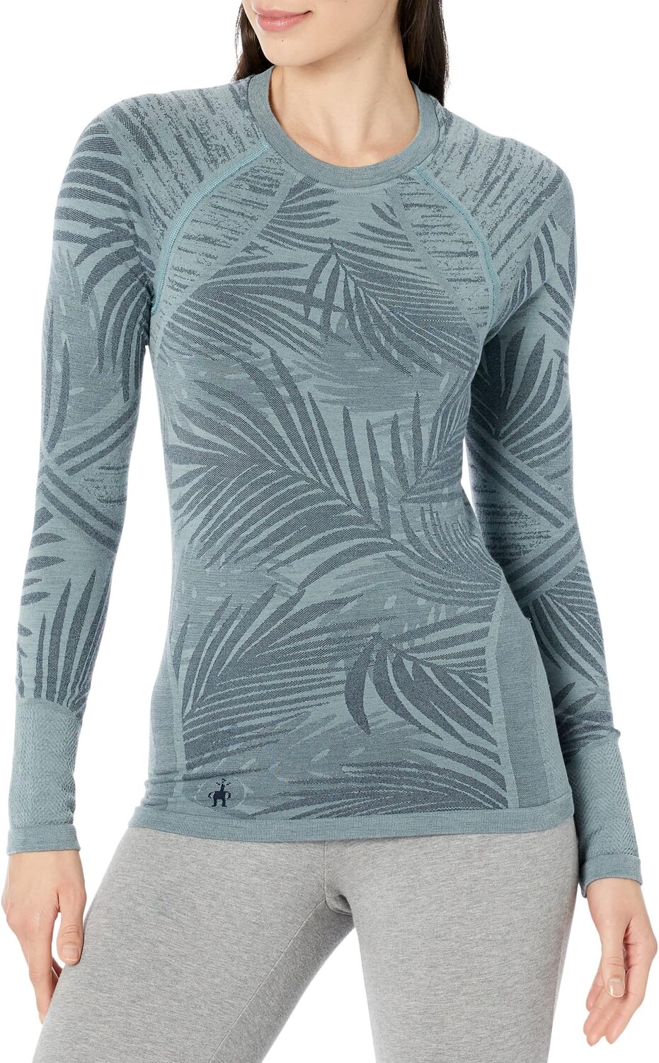 

Активный базовый слой Intraknit с длинным рукавом Smartwool, цвет Lead