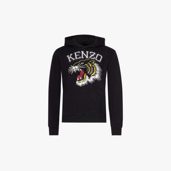 

Толстовка свободного кроя из хлопкового джерси Tiger Varsity с фирменной вышивкой Kenzo, черный