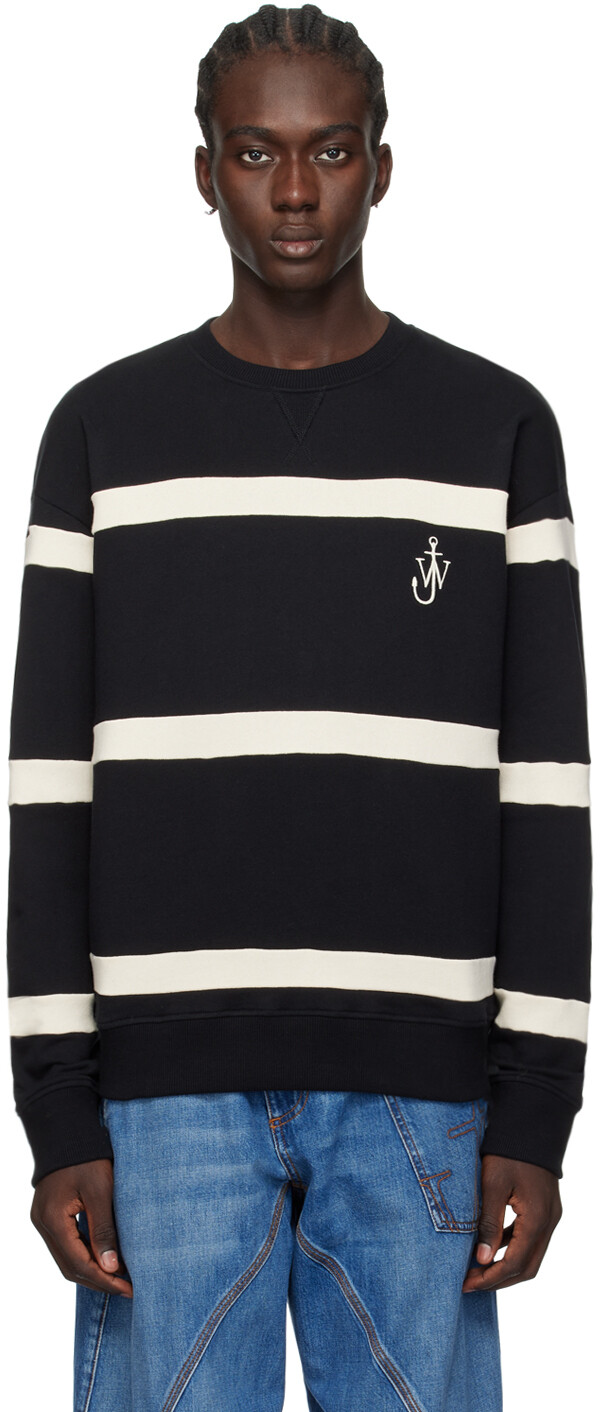 

Черный свитшот в полоску Jw Anderson