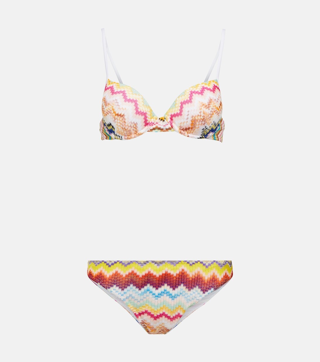 

Полосатое бикини из ткани ламе Missoni, разноцветный, Серый