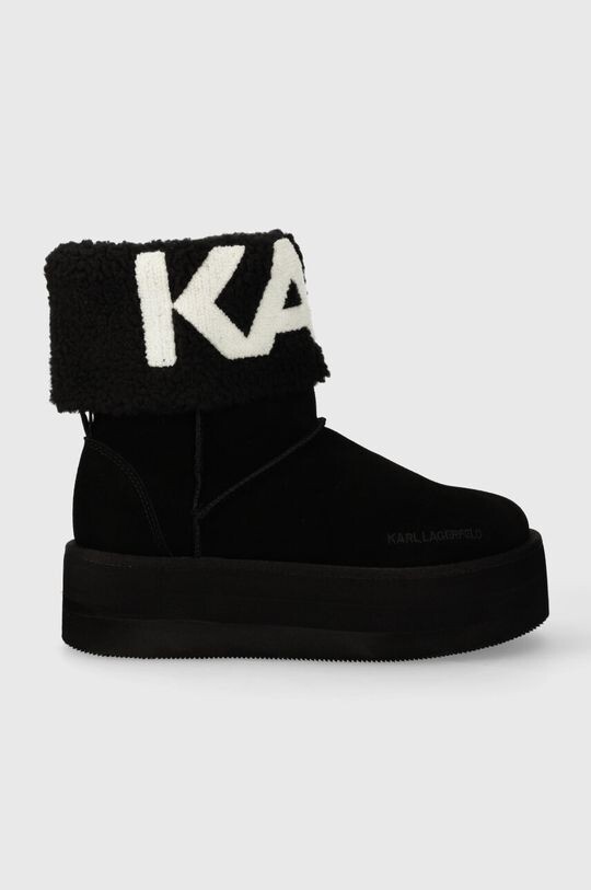 

Зимние замшевые ботинки THERMO Karl Lagerfeld, черный