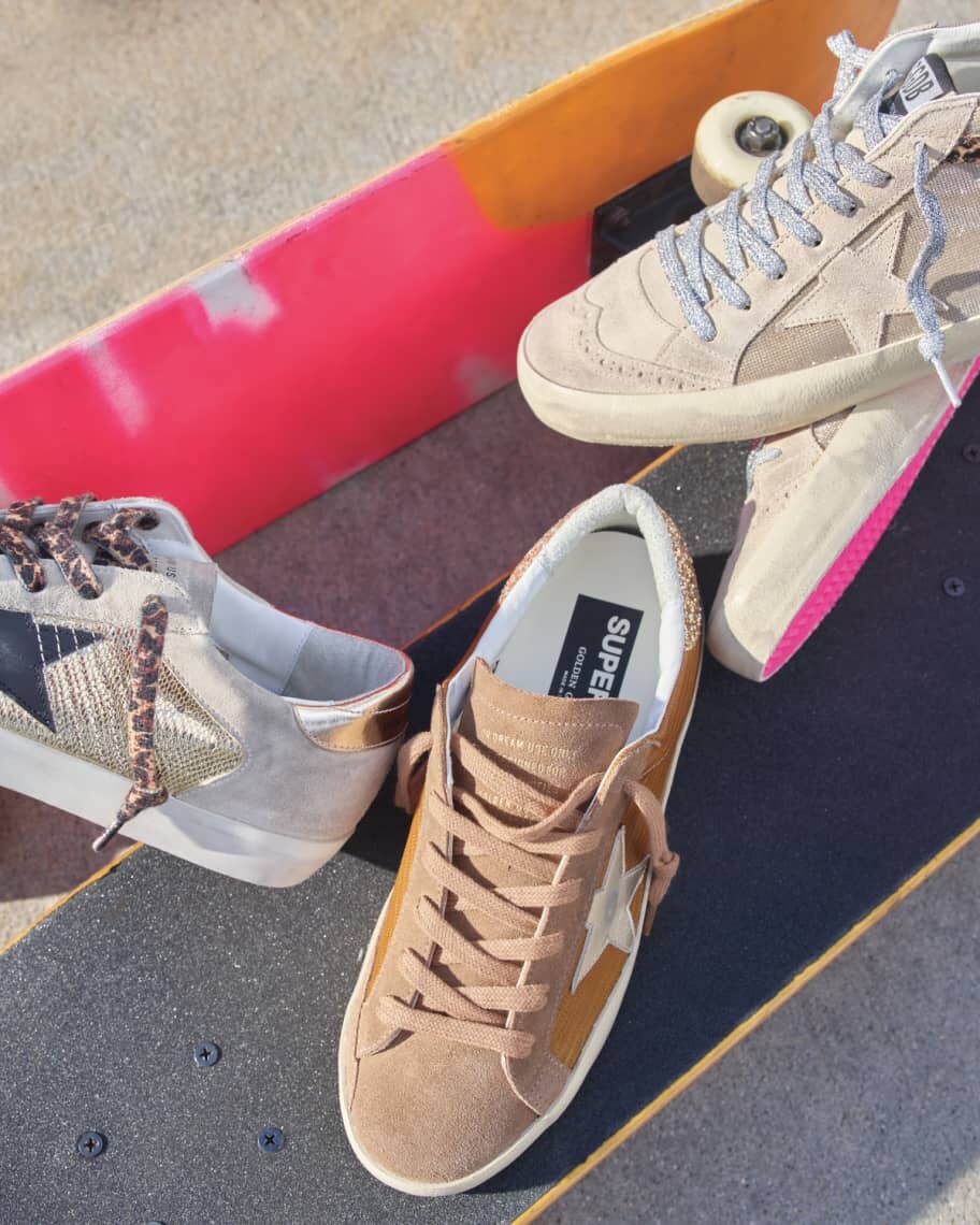 

Низкие кеды из смешанной кожи Superstar Golden Goose