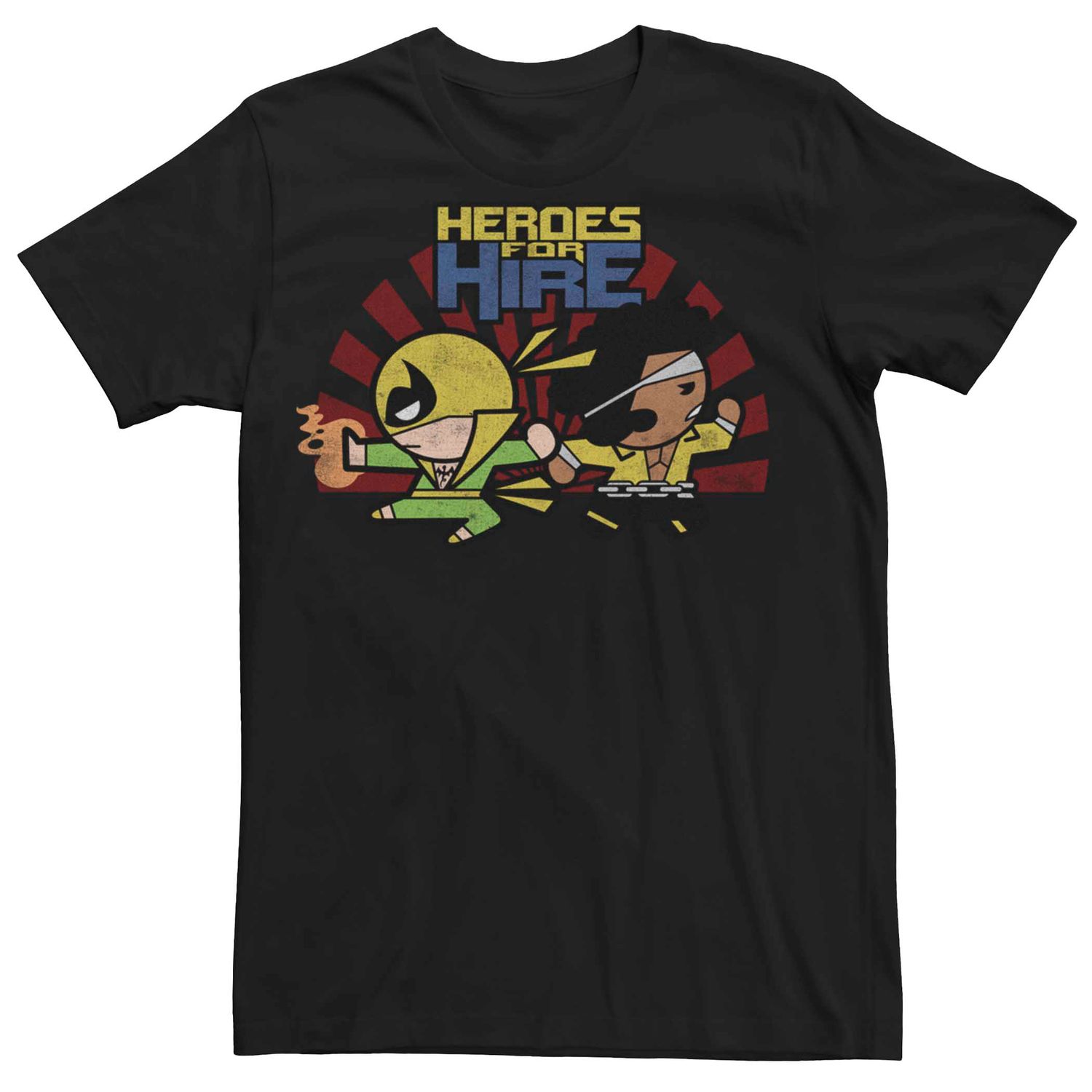 Мужская футболка Marvel Iron Fist Luke Cage Heroes Kawaii Licensed Character мужская футболка marvel luke cage hero for class president licensed character
