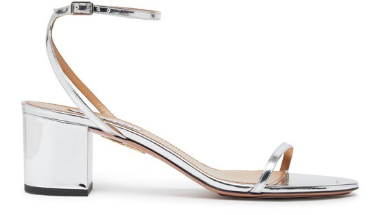 

Оли Сандал 50 Aquazzura, серебряный