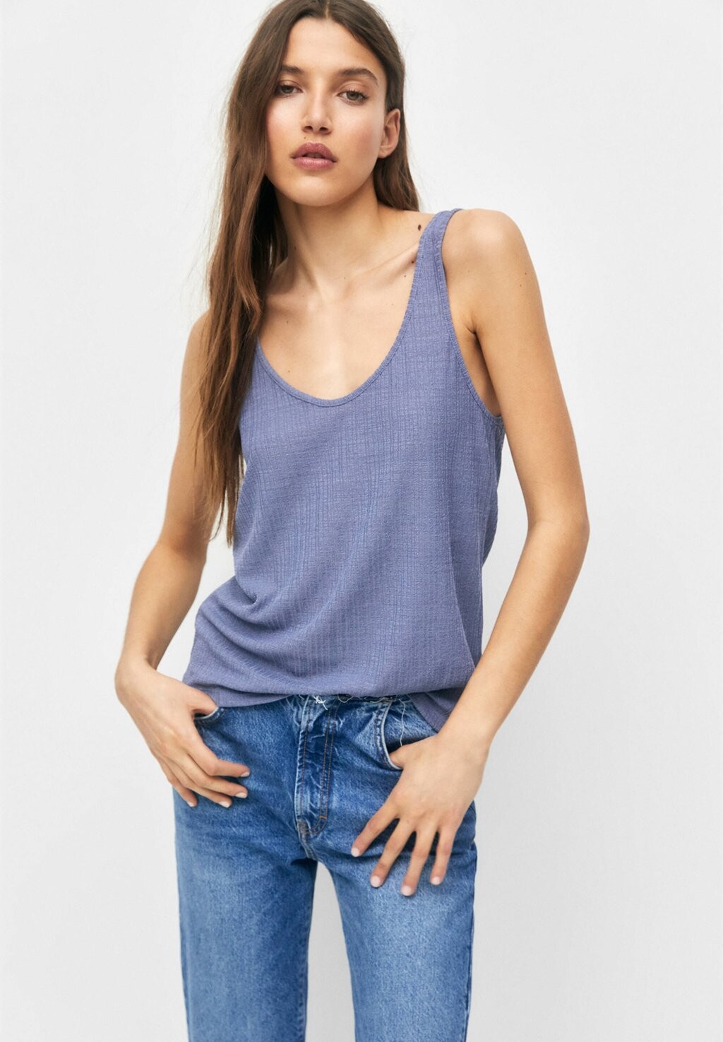 

Топ PULL&BEAR, синий