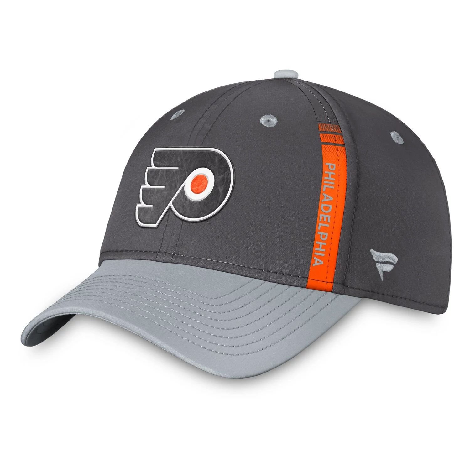 

Мужская шапка Fanatics Branded Charcoal/серая Philadelphia Flyers Authentic Pro Home Ice Flex Hat