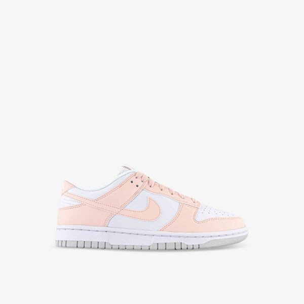 

Кроссовки dunk low со вставками из кожи и ткани Nike, белый