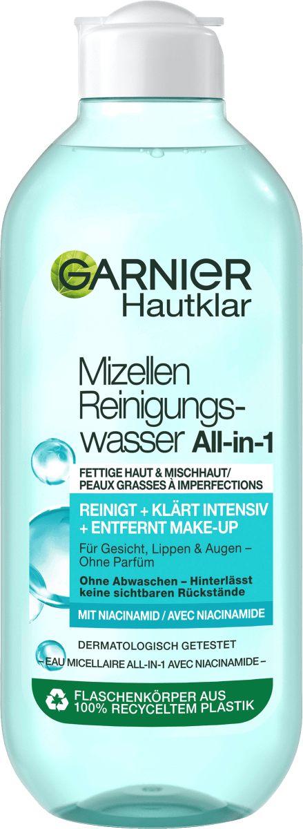 

Мицеллярная вода для кожи прозрачная 3в1 400мл Garnier