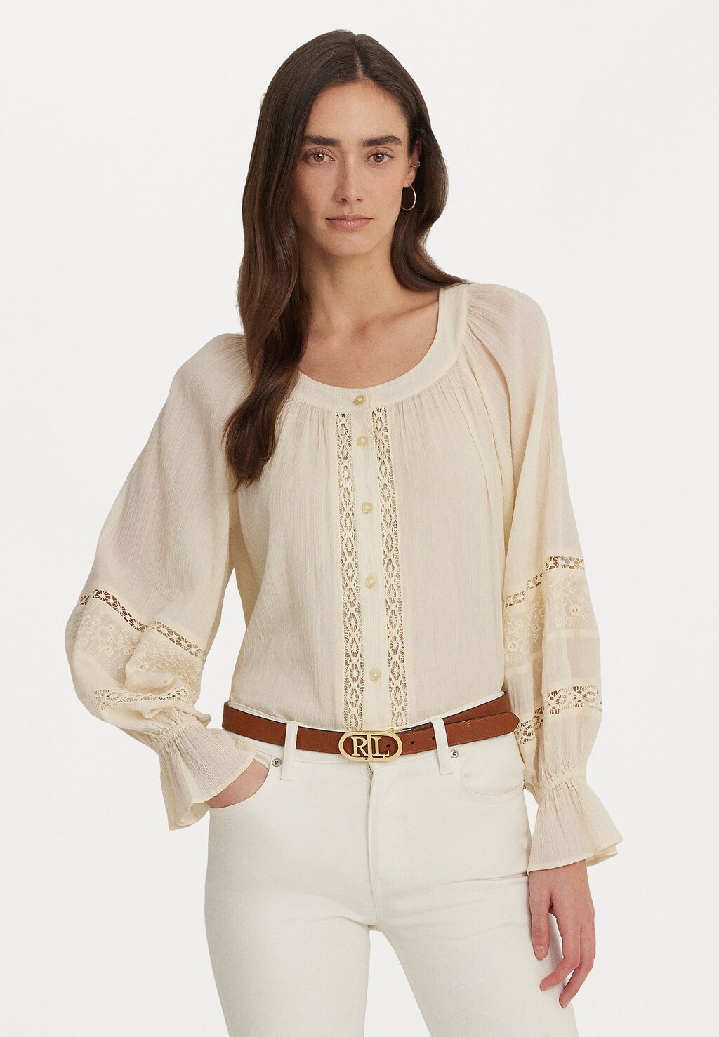 

Блузка CLAYALE Lauren Ralph Lauren, молоко