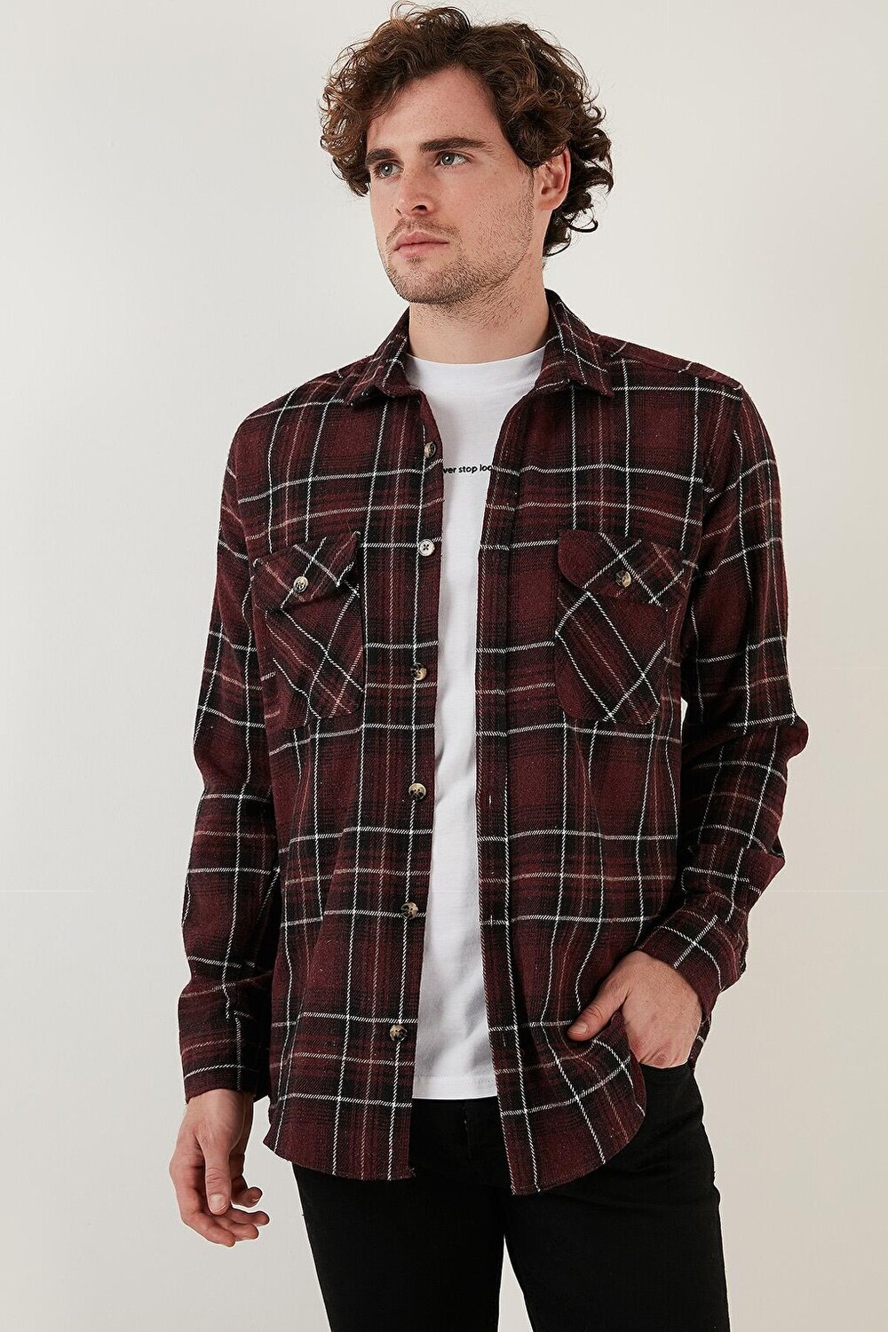 

Зимняя рубашка Lumberjack в клетку с двумя карманами CF21W112577 Buratti