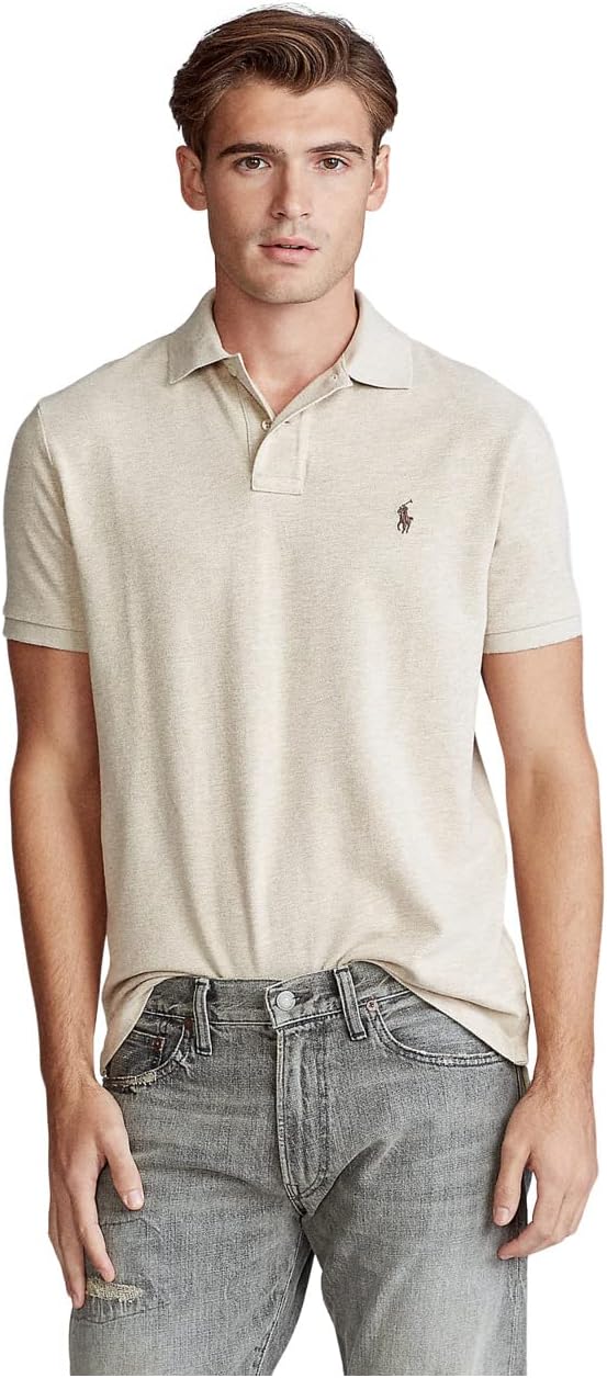 

Рубашка-поло Classic Fit Mesh Polo Shirt Polo Ralph Lauren, цвет Dune Tan