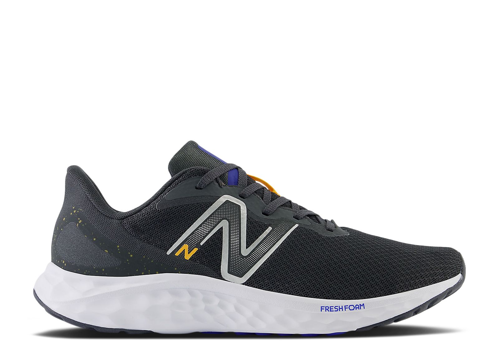 

Кроссовки New Balance Fresh Foam Arishi V4 4E Wide 'Blacktop Hot Marigold', черный, Черный;серый