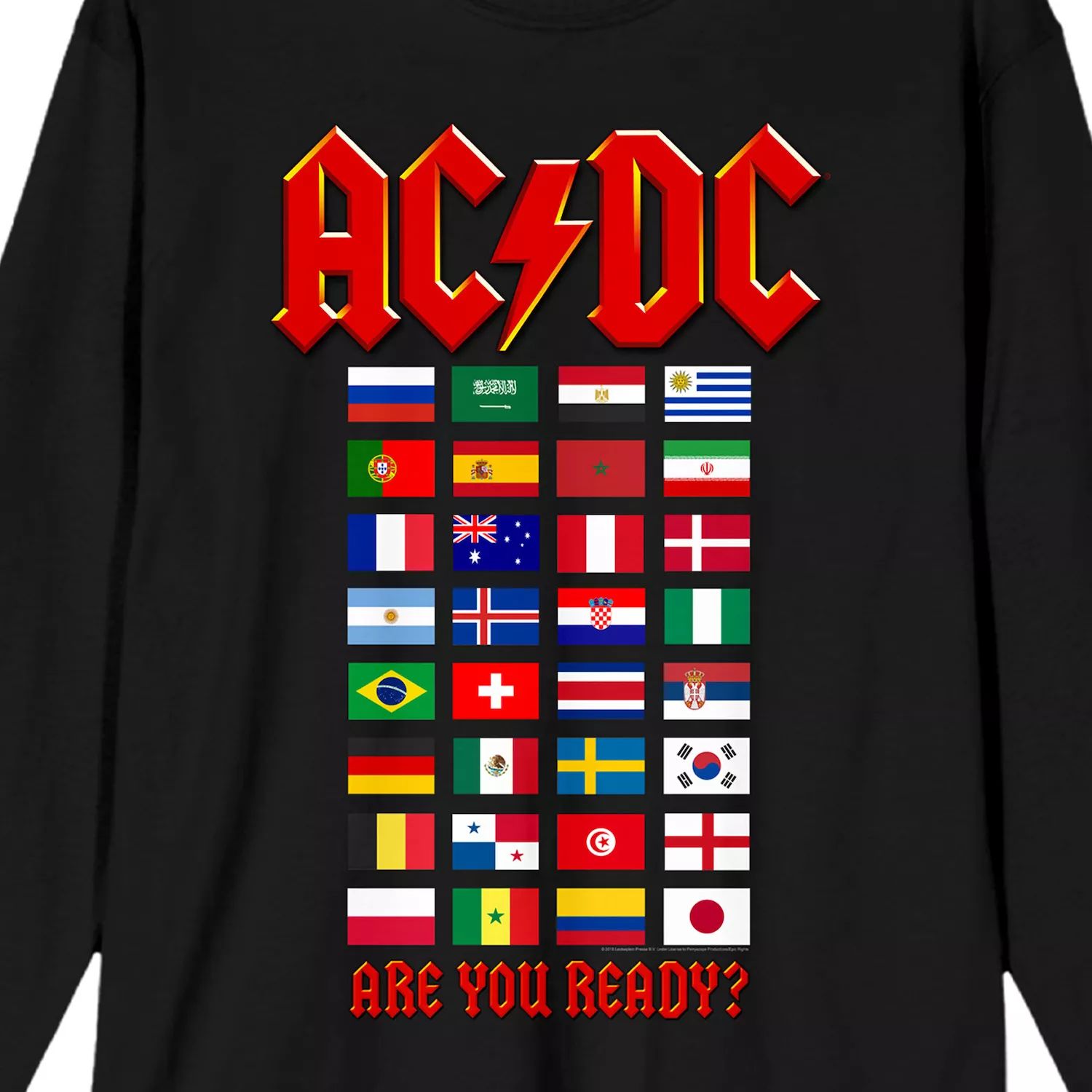 Мужская футболка ACDC -Are You Ready- World Licensed Character