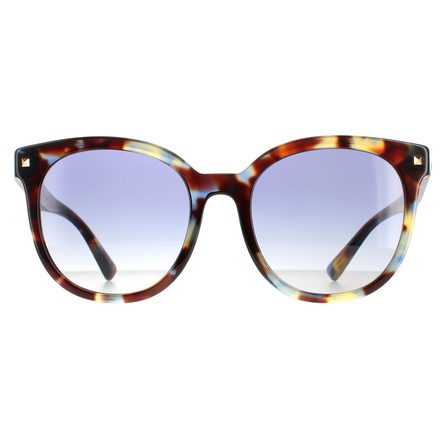 

Круглые солнцезащитные очки Havana Multicolour Blue с градиентом VA4083 Valentino, коричневый