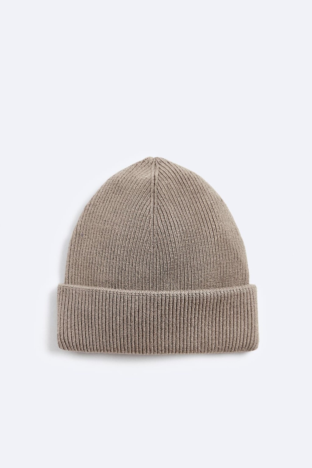 

Вязаная шапка в рубчик ZARA, кэмел