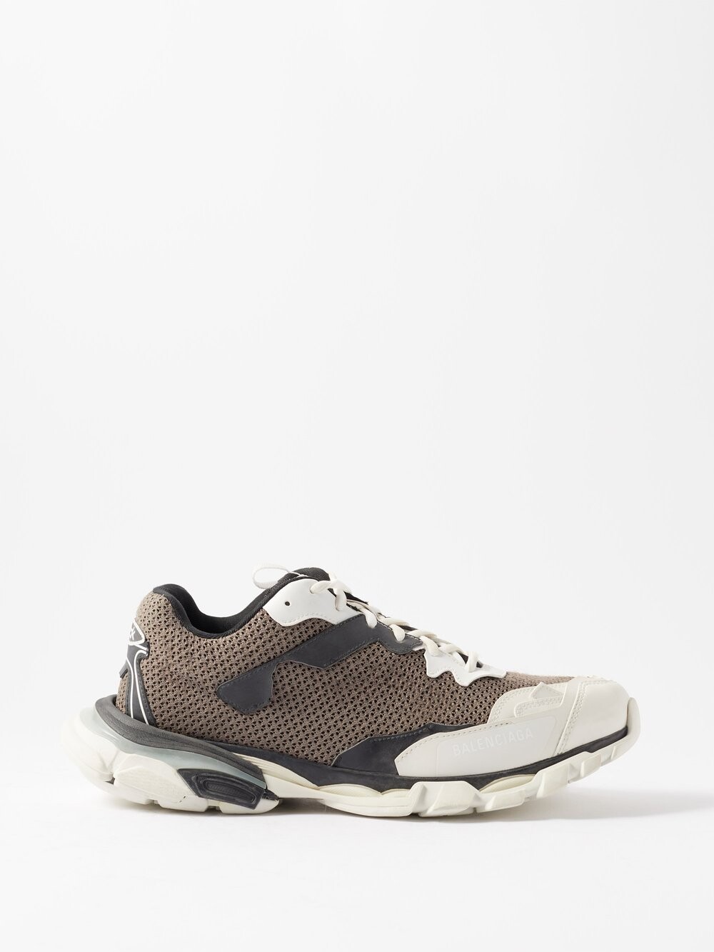 

Кроссовки track.3 из сетки и искусственной кожи Balenciaga, коричневый