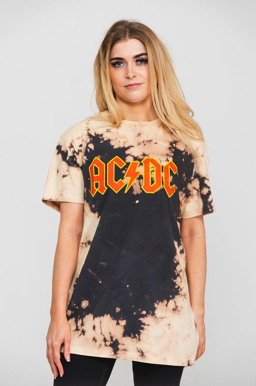 Классическая футболка с логотипом группы Dip Dye AC/DC, черный футболка ac dc black ice