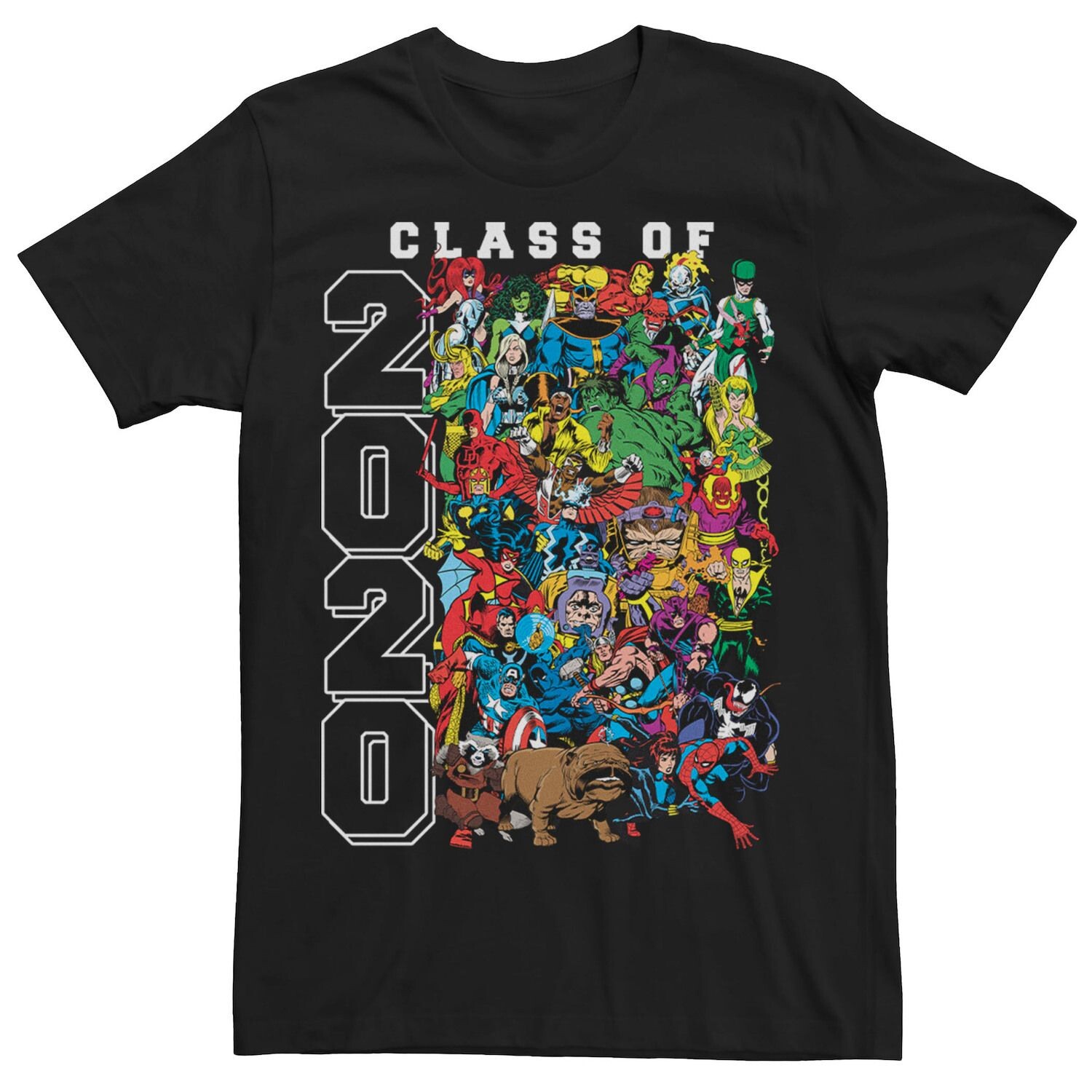 

Мужская футболка с коллажем «Marvel Avengers Class Of 2020 Group Shot» Licensed Character
