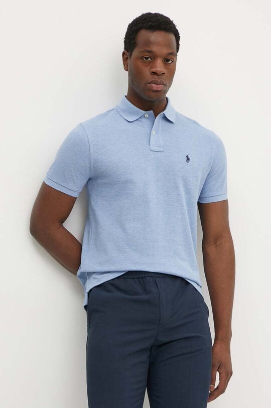 

Хлопковое поло Polo Ralph Lauren, синий